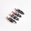 Creaseless Clips 4pc Set - Black Terrazzo