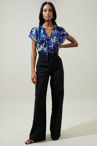 Rica Suave Belted Wide Leg Trousers