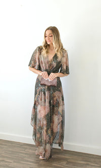 Harper Enchanted Metallic Cutout Dress