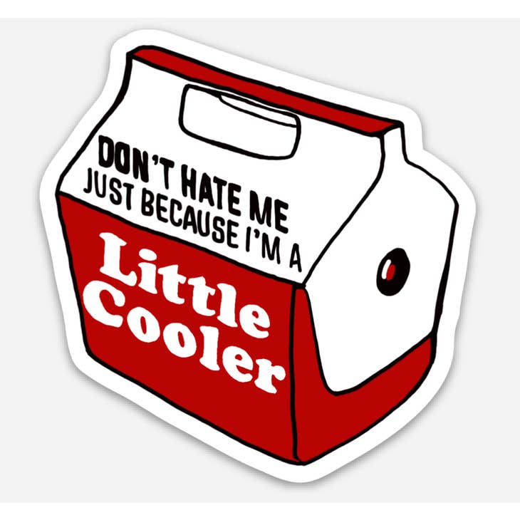 little cooler sticker