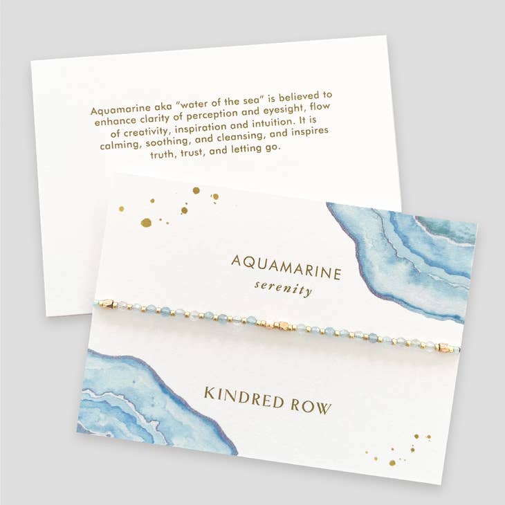 aquamarine healing gemstone bracelet