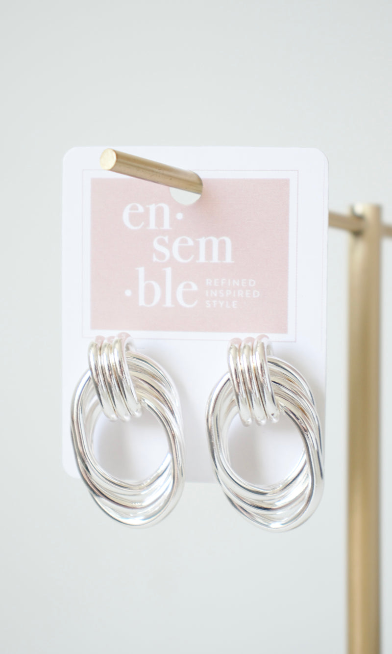 dangle knot earrings