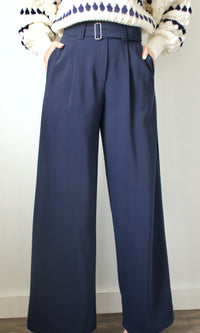 camila cole wide leg belted pants