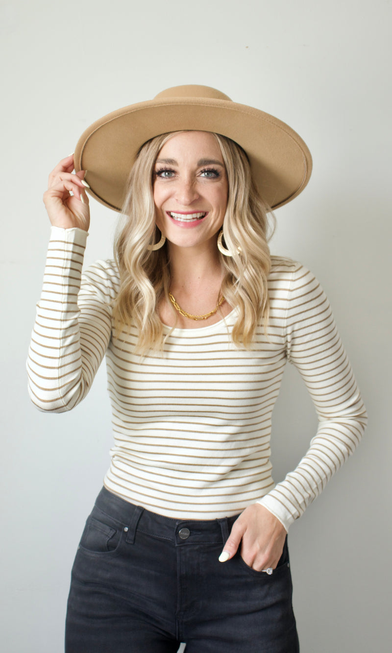 striped knitted top