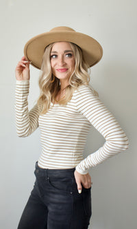 striped knitted top