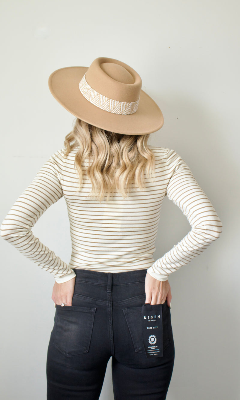 striped knitted top