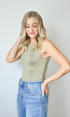 olive reversible bodysuit