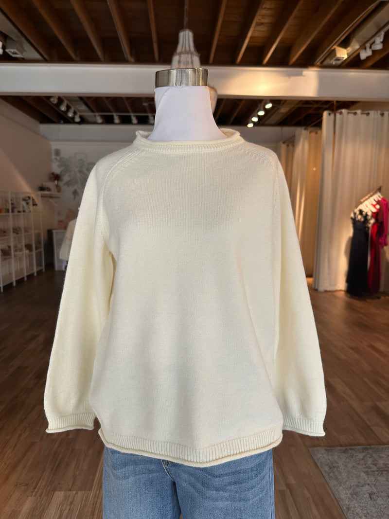 off white knit sweater