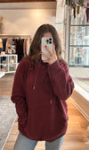 burgundy hood top