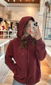 burgundy hood top