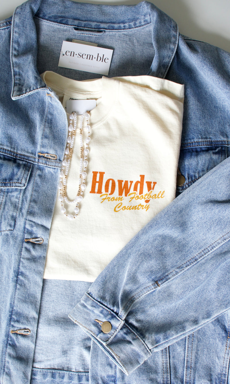 howdy football tee