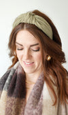 wide stripe topknot headband