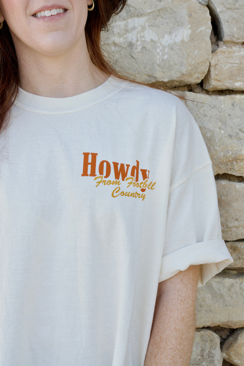 howdy football tee