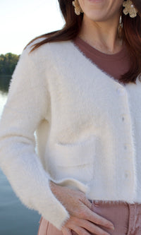 v neck sweater cardigan