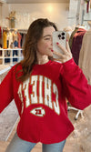 chiefs large font sweatshirt