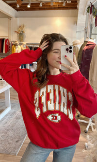 chiefs large font sweatshirt