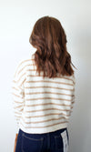 striped knit sweater