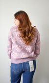 dusty lavender floral cardigan