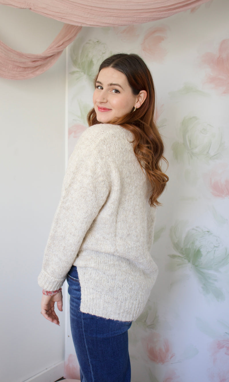 oatmeal sweater tunic