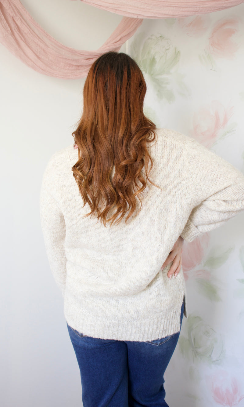 oatmeal sweater tunic