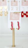 heart hoop with red stones