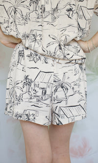 sail away drawstring shorts