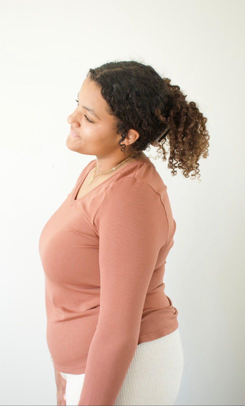 Shannon Cognac Top