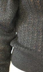 Sienna Puff Sleeve Metallic Sweater