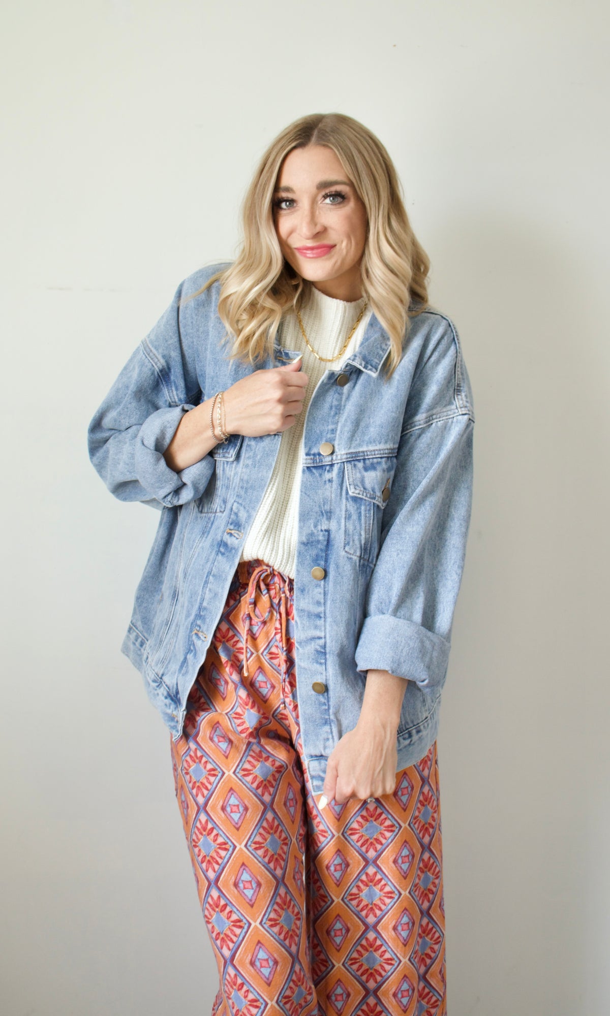 boxy denim jacket