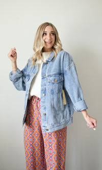 boxy denim jacket