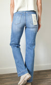 high rise straight jeans