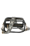 clear boxy guitar strap crossbody