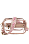 clear boxy guitar strap crossbody