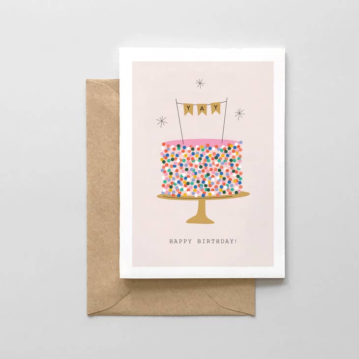Happy Birthday Sprinkle Cake Card