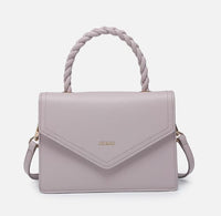 cairo braided crossbody - lavender