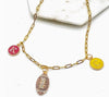 kc football charm necklace