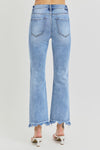 cropped high rise jeans