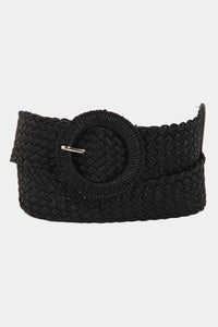 hoop buckle braided belt