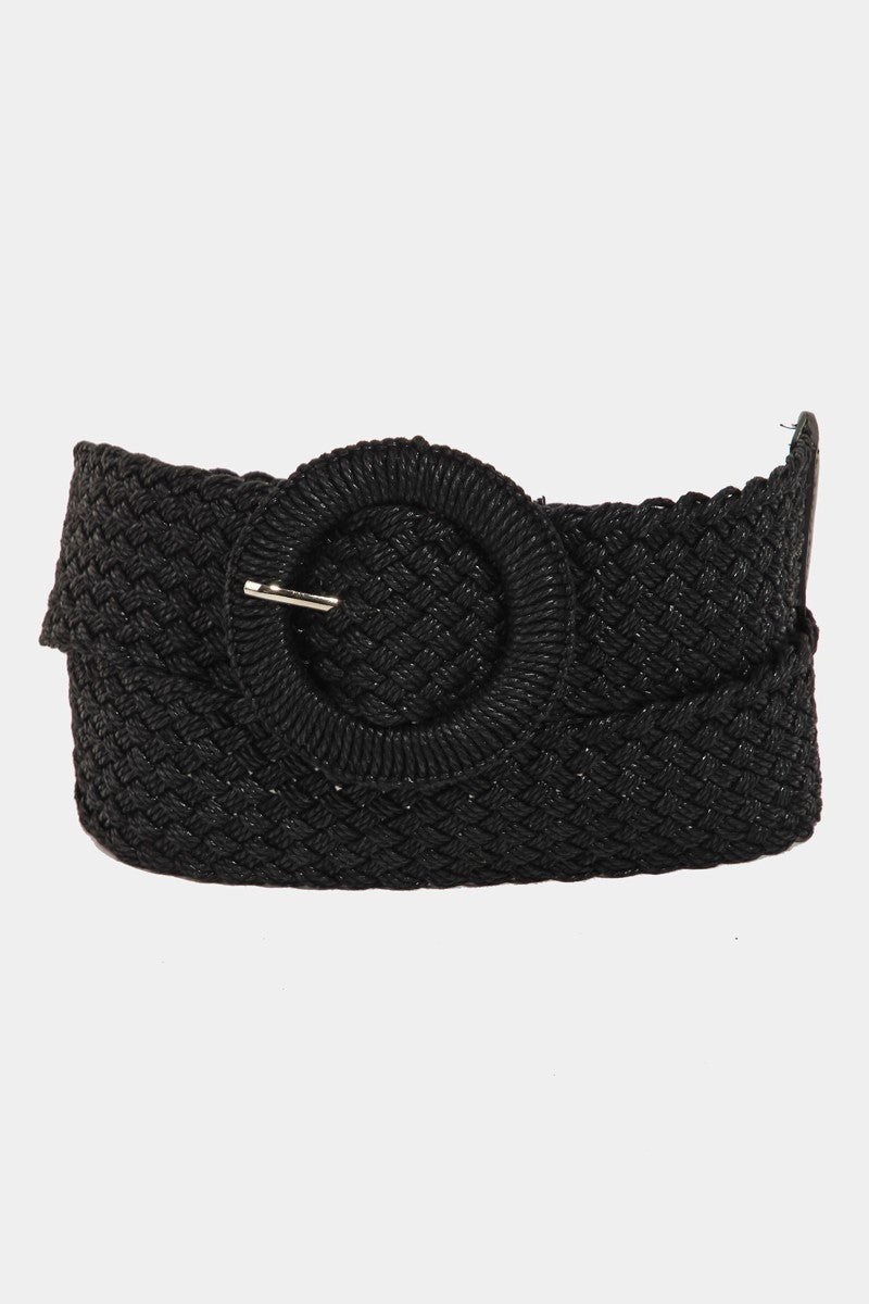 hoop buckle braided belt