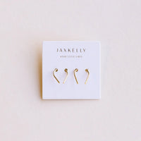 minimalist horseshoe earrings