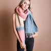 color block super soft scarf