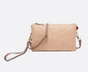 riley micro straw crossbody