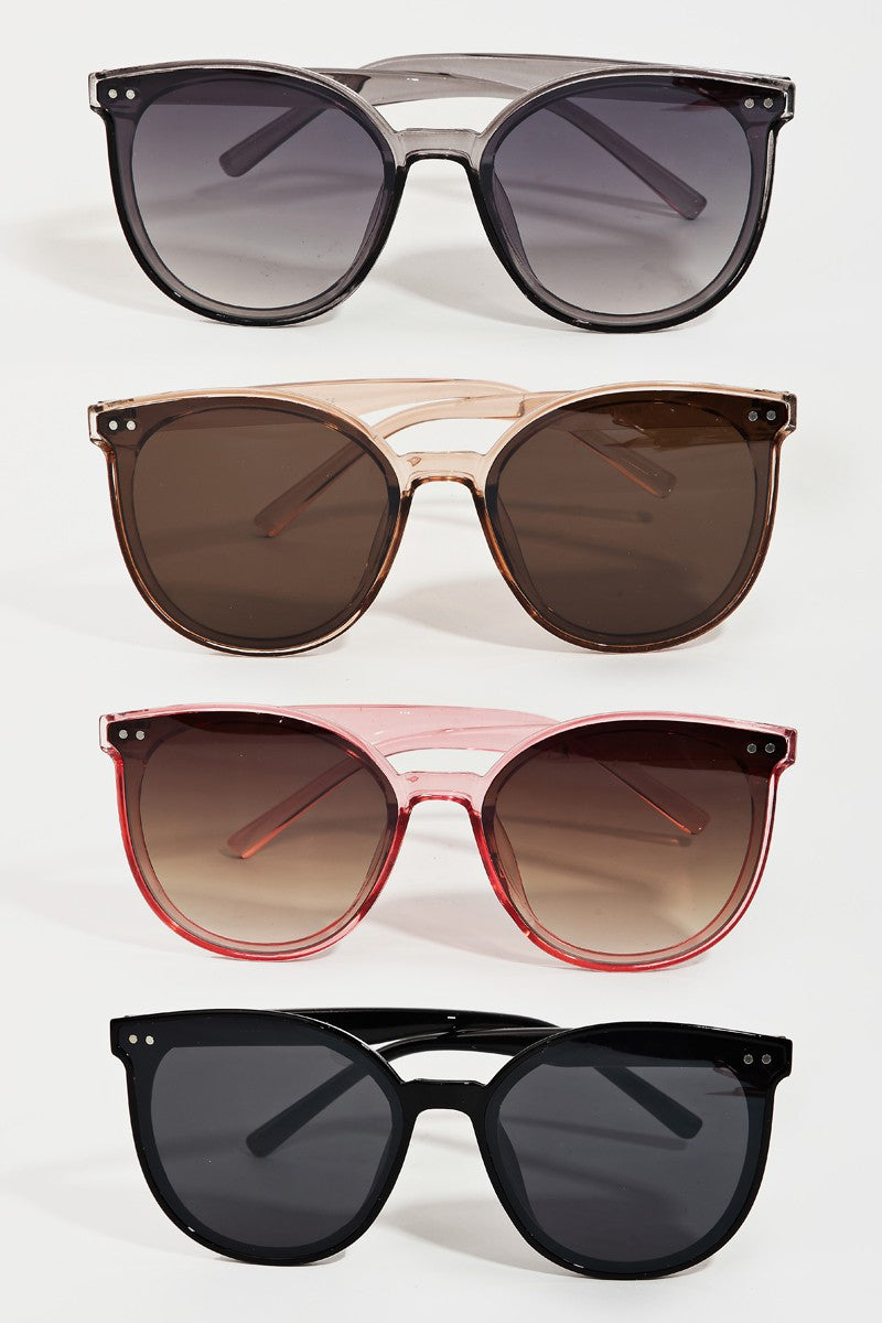 round fashion sunglasses