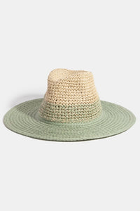 dip dyed straw hat