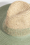 dip dyed straw hat