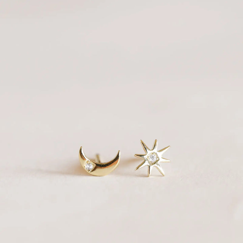 sun and moon earrings