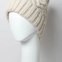 winter resort cable knit beanie