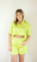 Patti Sunny Lime Shorts