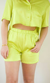 Patti Sunny Lime Shorts